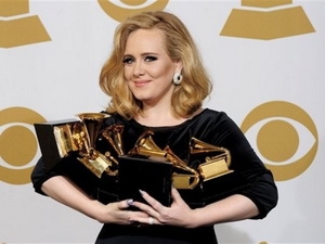 Adele với 6 giải Grammy (Nguồn: AP)