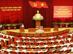 Tổng Bí thư Nguyễn Phú Trọng chủ trì Hội nghị. (Ảnh: TTXVN)