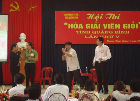 Tiểu phẩm của đội tuyển huyện Quảng Trạch giành giải phần thi tài năng hay nhất.