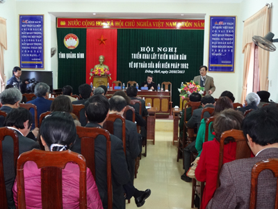 Ủy ban MTTQVN tỉnh tổ chức hội nghị triển khai lấy ý kiến nhân dân về Dự thảo sửa đổi Hiến pháp 1992.