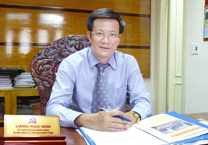 Đồng chí Lương Ngọc Bính, Ủy viên Trung ương Đảng, Bí thư Tỉnh ủy, Chủ tịch HĐND tỉnh, Trưởng ban chỉ đạo kỷ niệm 410 năm hình thành tỉnh Quảng Bình.
