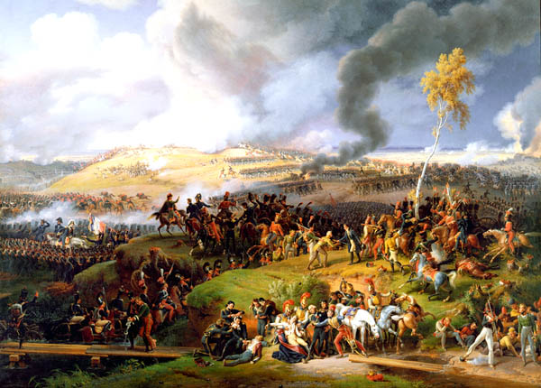 Một bức tranh về trận Borodino (1812) của Louis Lejeune. Quan tâm tới Napoleon, Đại tướng cũng hiểu rất kĩ về trận đánh này, khi Napoleon sa vào thế trận chiến tranh vệ quốc của người Nga.
