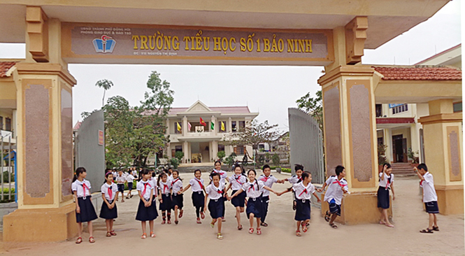 Một góc Trường tiểu học số 1 Bảo Ninh.