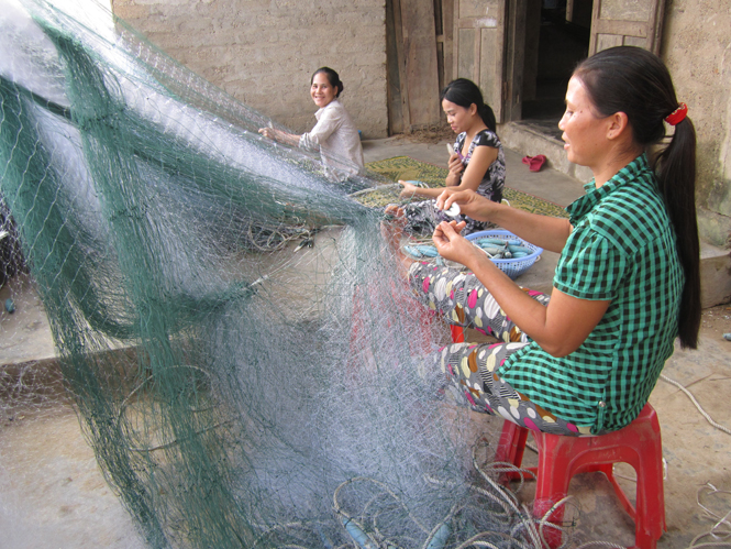 Các loại lưới kéo đều có quy định riêng về kích thước cho từng loại hải sản được khai thác.