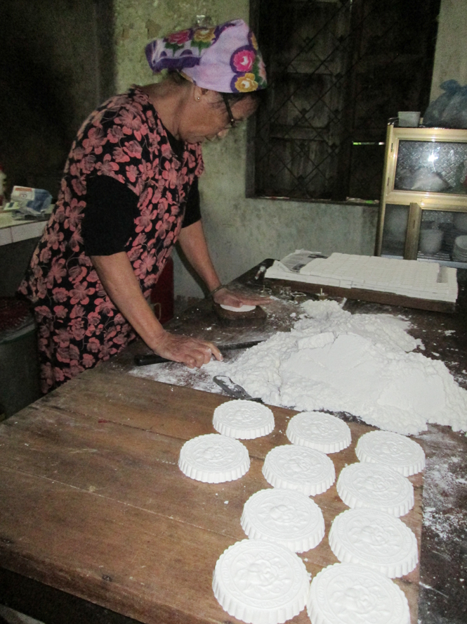 In, đúc bánh khảo.