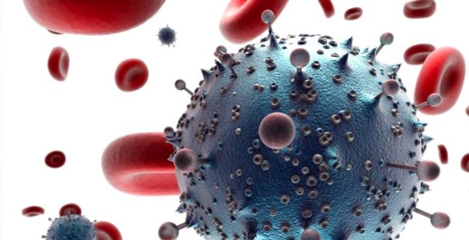 Virút HIV trong máu - Ảnh: Avert