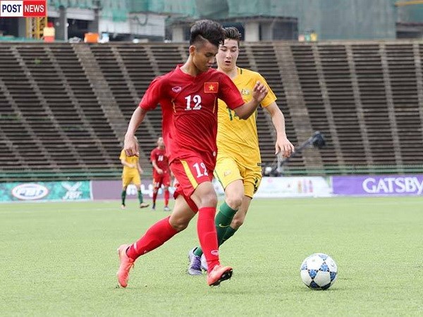 U16 Việt Nam (áo đỏ) dễ thở ở bán kết, trong khi U16 Australia có thể phải gặp U16 Thái Lan. (Nguồn: Post Sport)