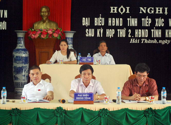 Đại biểu HĐND tỉnh tiếp xúc với cử tri phường Hải Thành