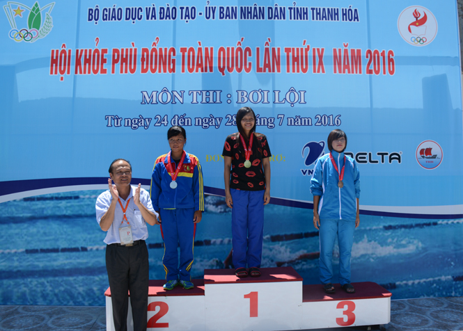 Vận động viên Quảng Bình giành HCĐ môn Bơi lội tại HKPĐ toàn quốc năm 2016 (giai đoạn II).