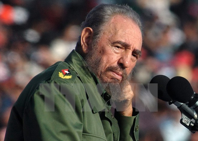Lãnh tụ Cuba Fidel Castro tại một sự kiện ở La Habana (Cuba) ngày 1-5-2006. (Nguồn: EPA/ TTXVN)