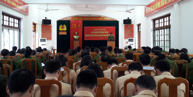 Hội nghị học tập, quán triệt, triển khai Nghị quyết Trung ương 4 khóa XII của Đảng bộ Công an thành phố.