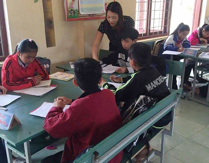 Mô hình trường học mới giúp cho chất lượng dạy và học của Trường THCS Yên Hóa được nâng cao.