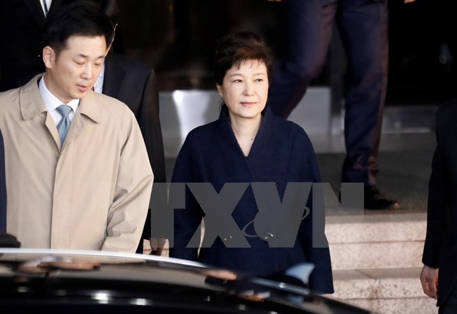 Cựu Tổng thống Hàn Quốc Park Geun-hye. (Nguồn: AFP/TTXVN)