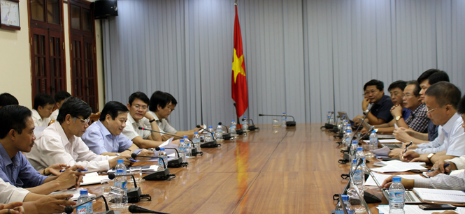 UBND tỉnh làm việc với Tập đoàn Điện lực Việt Nam về Dự án Trung tâm Điện lực Quảng Trạch.