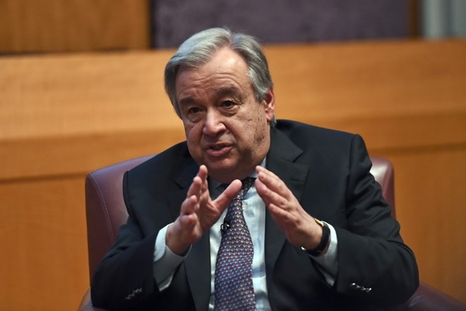 Tổng thư ký Liên hợp quốc Antonio Guterres. (Ảnh: AFP/TTXVN)