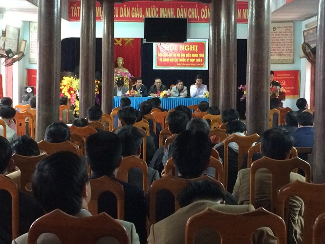Đại biểu HĐND tỉnh tiếp xúc với cử tri tại xã Quảng Liên, huyện Quảng Trạch
