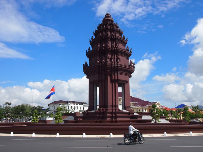 Đài Độc lập ở thủ đô Phnom Penh, Campuchia. (Nguồn: Travel Magazine)