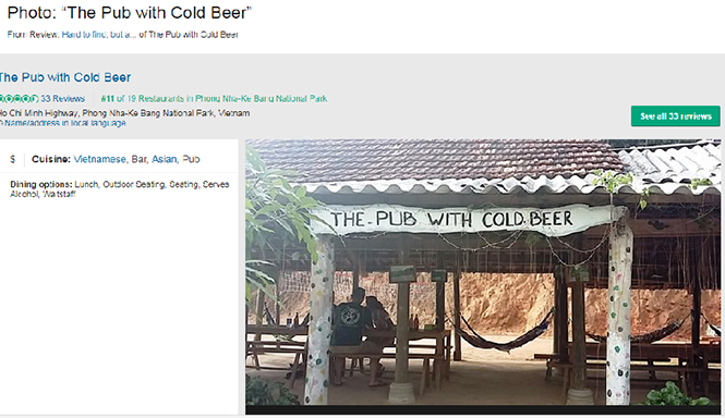 Hình ảnh The Pub With Cold Beer trên trang Tripadvisor, website du lịch lớn trên thế giới.