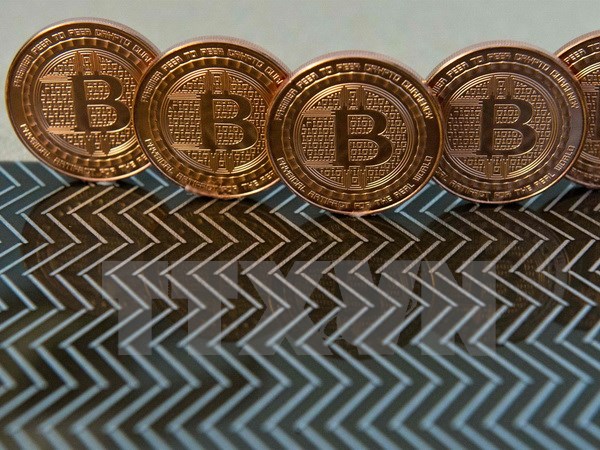 Đồng Bitcoin tại Washington, DC, Mỹ ngày 17-6-2014. (Nguồn: AFP/TTXVN)