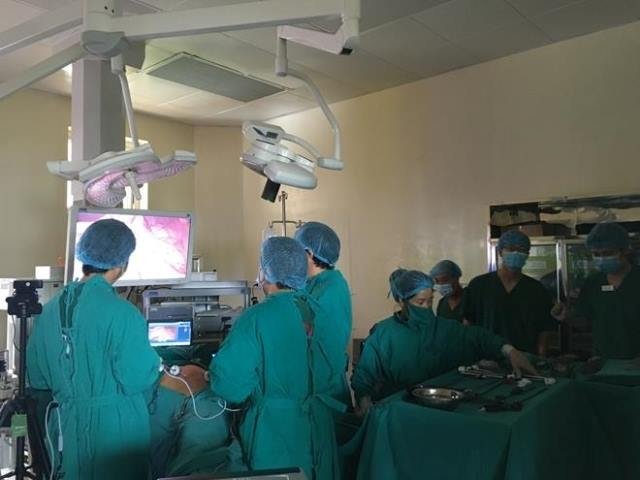 Bệnh viện K ứng dụng kỹ thuật tiên tiến trong phẫu thuật nội soi cắt dạ dày- nạo hạch D2.