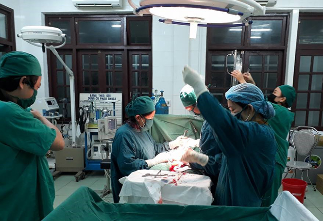 Bệnh viện đa khoa huyện Minh Hóa áp dụng nhiều công nghệ mới vào việc khám và điều trị cho bệnh nhân.