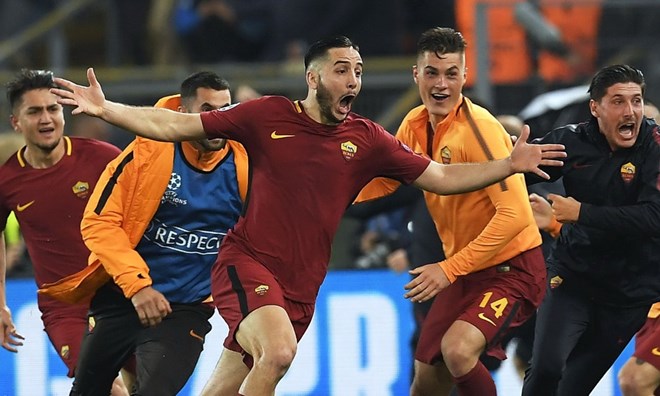  AS Roma của Eusebio Di Francesco sẽ chơi tấn công trước The Kop. (Nguồn: AFP/Getty Images)