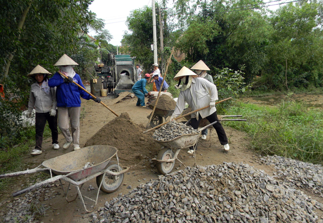 Kiểm soát tốt các công trình sẽ hạn chế được những sai sót về xây dựng cơ bản ở nhiều địa phương trong huyện Quảng Ninh.