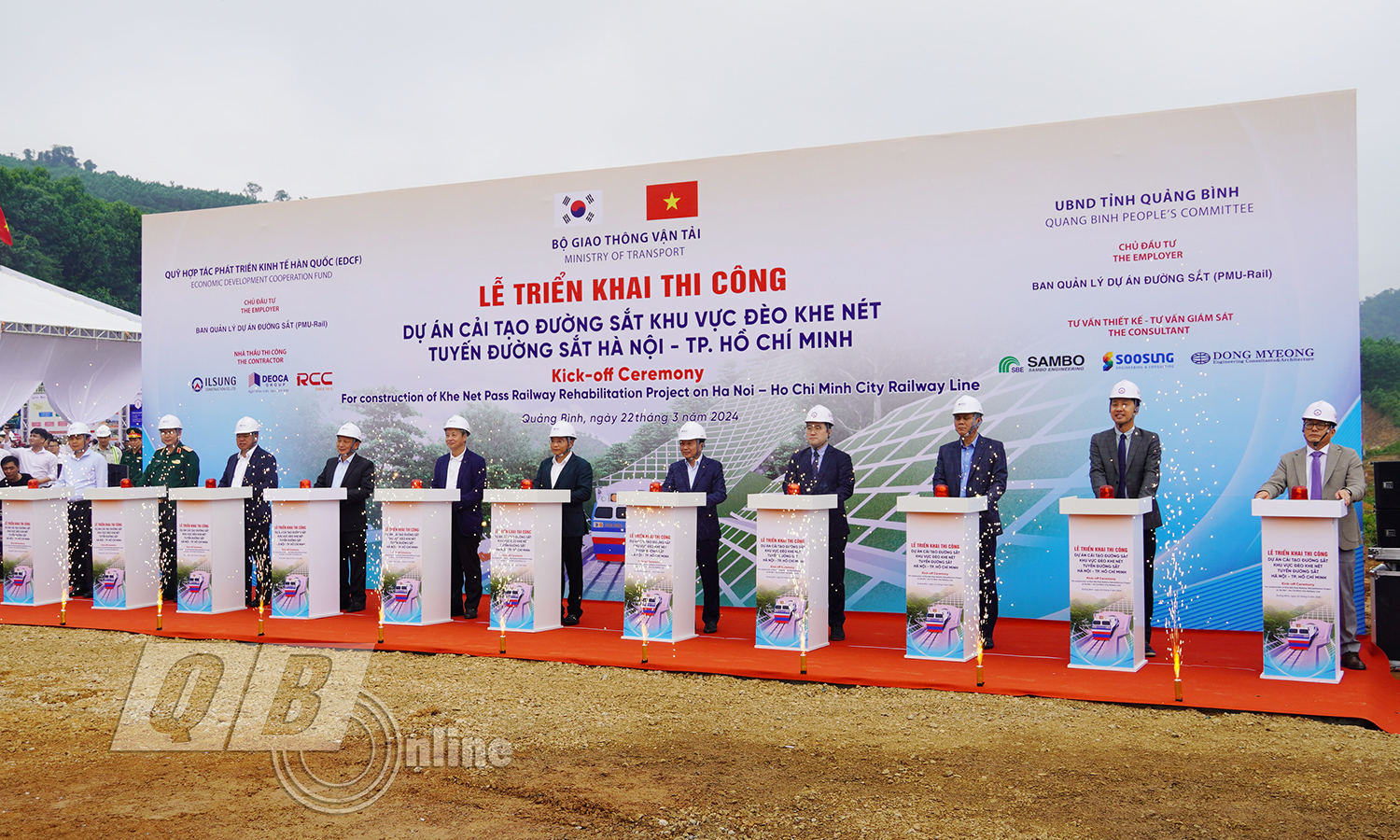 Triển khai thi công dự án cải tạo đường sắt khu vực đèo Khe Nét