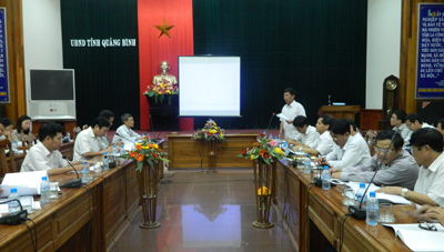 Đồng chí Nguyễn Hữu Hoài kết luận tại cuộc họp.
