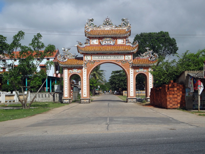 Đường về Quảng Thuận.