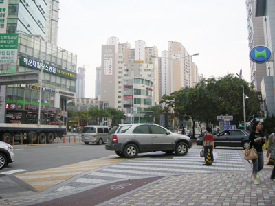 Một khu phố ở Busan, thành phố lớn thứ hai Hàn Quốc