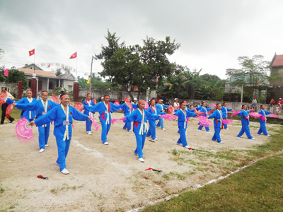 CLB TCTSĐ Thượng Thôn có đóng góp không nhỏ cho hoạt động văn hóa của địa phương.