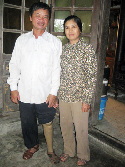 Vợ chồng anh Nguyễn Xuân Thiệu và chị Lê Thị Thu.
