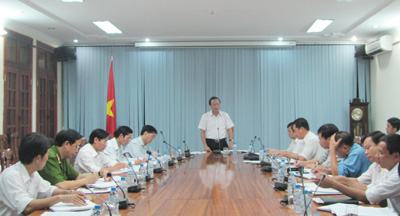 Đồng chí Trần Văn Tuân kết luận buổi làm việc.