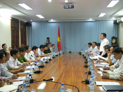 Quang cảnh buổi làm việc.