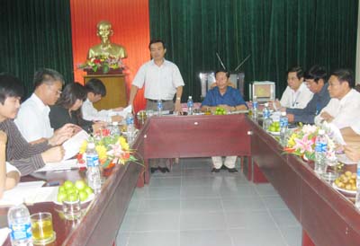 Toàn cảnh buổi làm việc