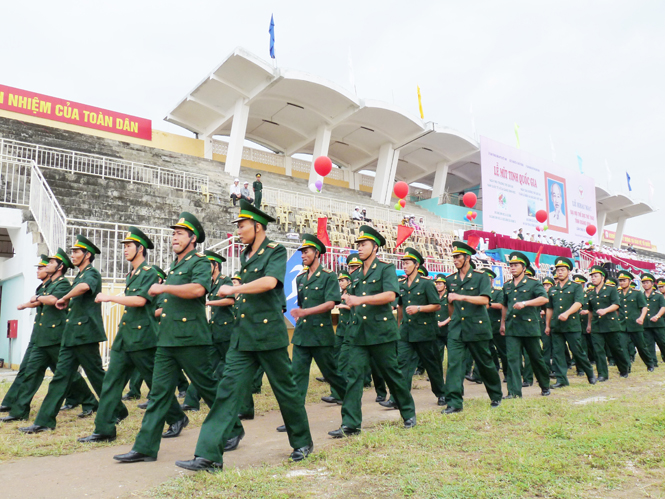 Biểu dương lực lượng quân đội trong những ngày đại lễ.  Ảnh: P.V