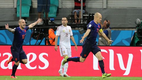 Robben cùng đồng đội đã có một ngày thi đấu thăng hoa