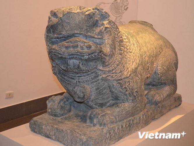 Nghê gỗ ở chùa Xối Thượng (Nam Định), thế kỷ 17-18 (Ảnh: A.N/Vietnam+)