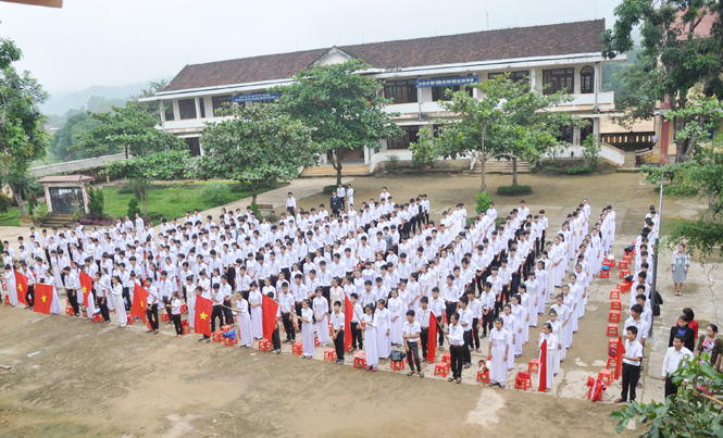 Trường THCS và THPT Bắc Sơn hôm nay.