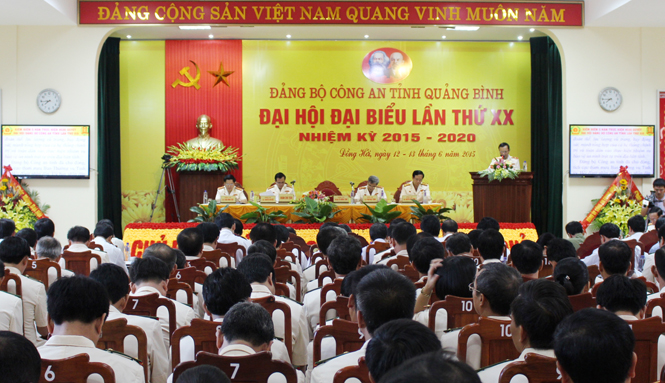 Đại hội Đảng bộ Công an tỉnh, là đảng bộ cấp trên cơ sở được lựa chọn tiến hành đại hội điểm đã được tổ chức thành công.