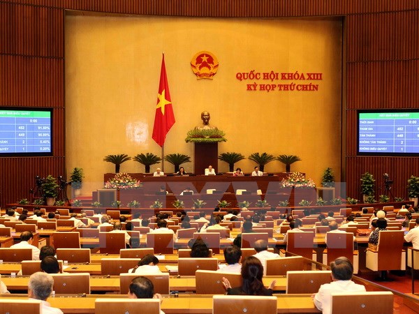 Một phiên họp của Quốc hội. (Ảnh: Phạm Kiên/TTXVN)