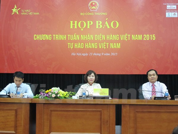 Hơn 300 doanh nghiệp sẽ tham gia Chương trình Tuần nhận diện hàng Việt 2015. (Ảnh: PV/Vietnam+)