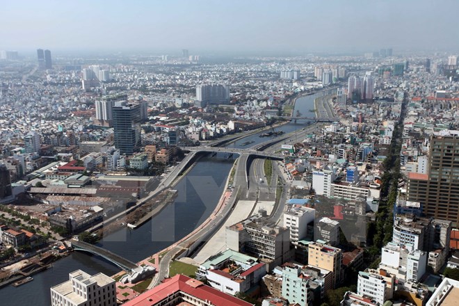 Thành phố Hồ Chí Minh-đầu tàu kinh tế của cả nước. (Ảnh : Quang Nhựt/TTXVN)