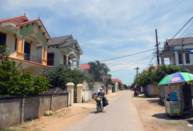 Một góc xã NTM Quang Phú, thành phố Đồng Hới hôm nay.