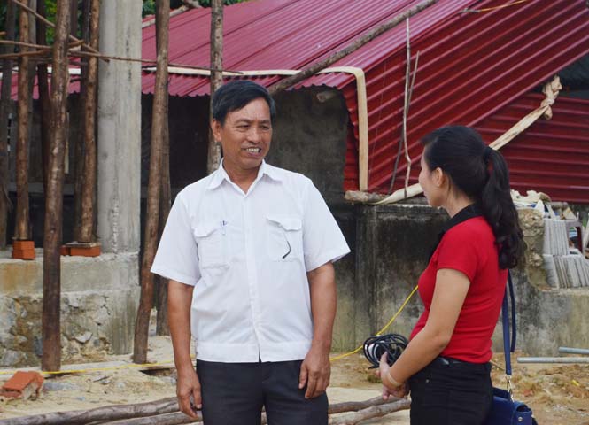 Ông Đặng Văn Thắng, Bí thư chi bộ, Trưởng ban công tác Mặt trận thôn Mỹ Lộc Thượng.