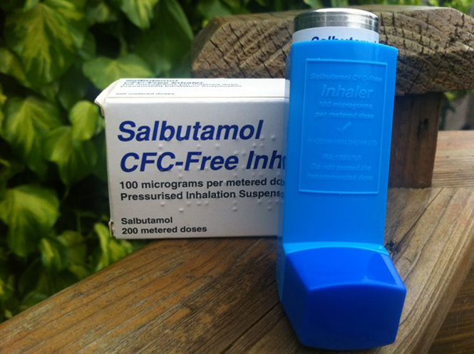 Một loại thuốc chữa hen suyễn có chất Salbutamol. (Nguồn: fannin.eu)