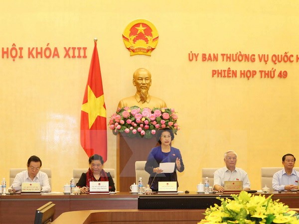 Chủ tịch Quốc hội Nguyễn Thị Kim Ngân phát biểu khai mạc. (Ảnh: Phương Hoa/TTXVN)
