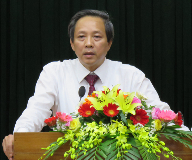Đồng chí Hoàng Đăng Quang, Ủy viên Trung ương Đảng, Bí thư Tỉnh ủy, Chủ tịch HĐND phát biểu bế mạc kỳ họp