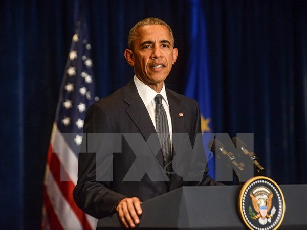 Tổng thống Mỹ Barack Obama (ảnh) lên án vụ nổ súng nhằm vào các nhân viên cảnh sát thành phố Dallas, bang Texas. (Nguồn: EPA/TTXVN)